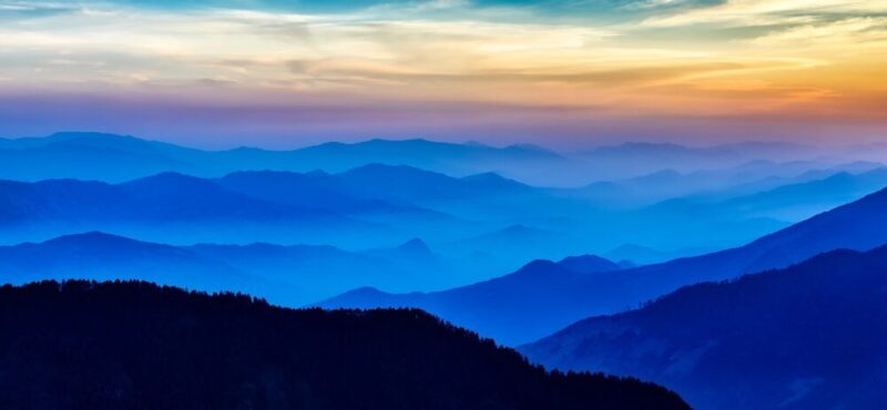 nepal sunrise mountains