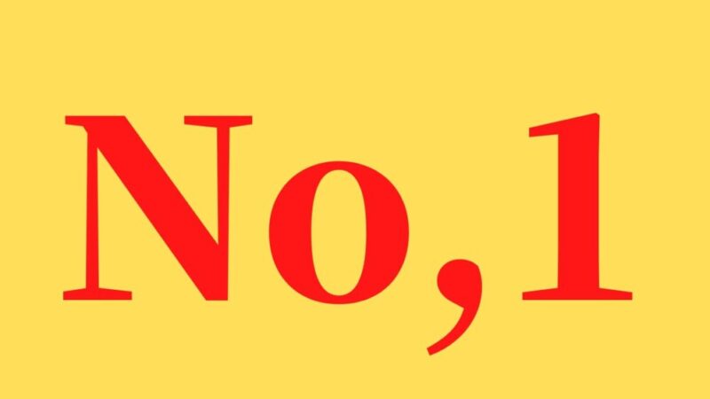「No,1」の文字