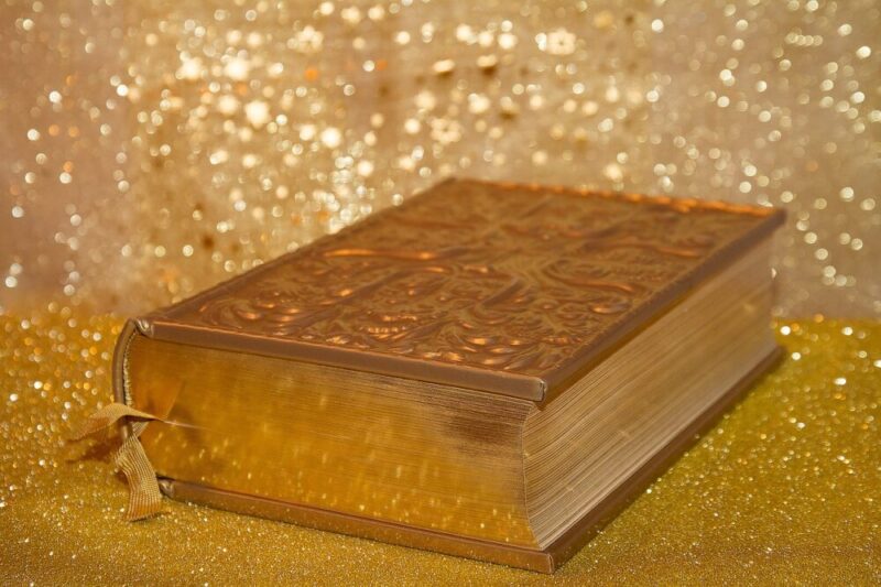book bible religious gold