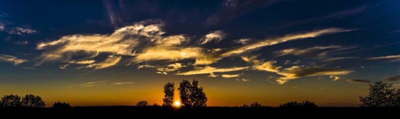 panorama sunset heaven evening