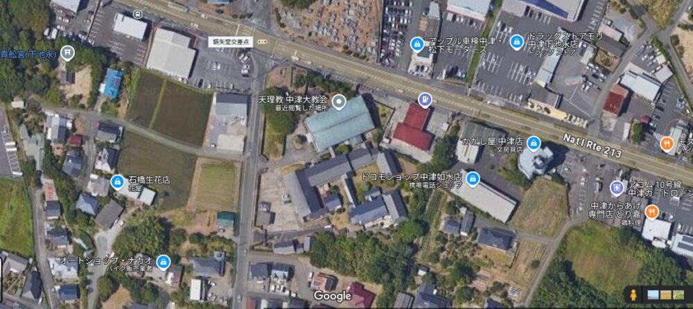 中津大教会GoogleMapより
