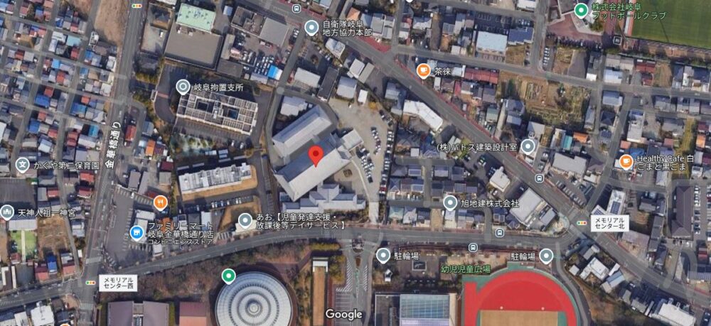 岐美大教会GoogleMapより