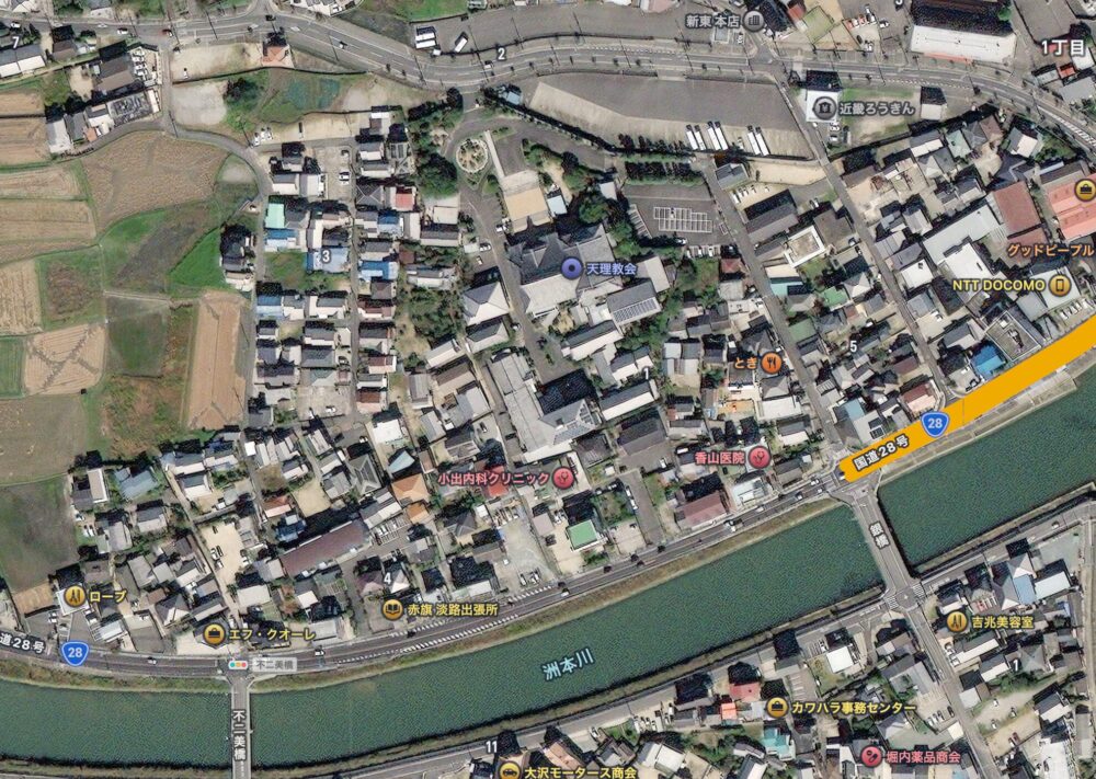 洲本大教会AppleMapより②