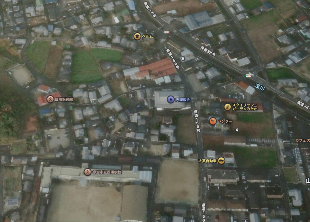 愛豫大教会AppleMapより①