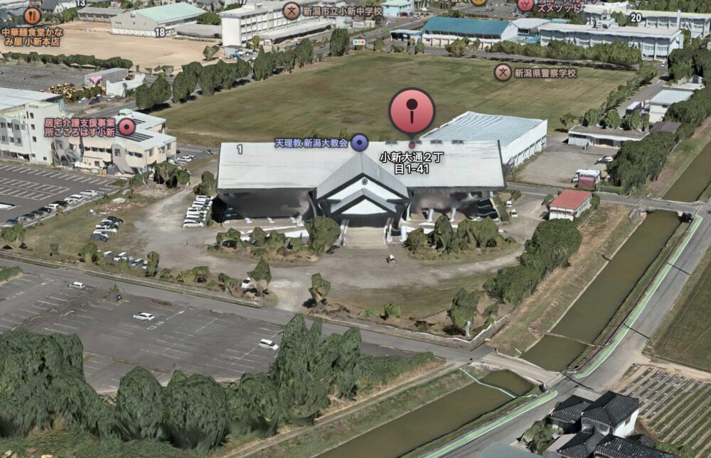 新潟大教会AppleMapより①