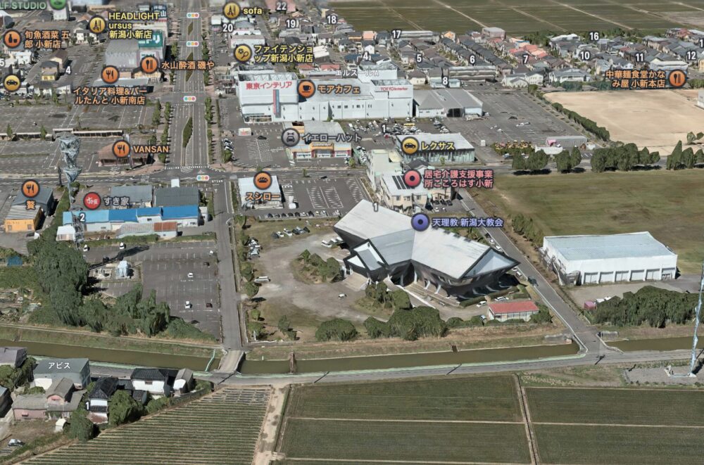 新潟大教会AppleMapより②