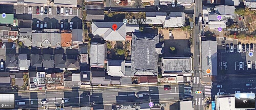 奈良大教会GoogleMapより