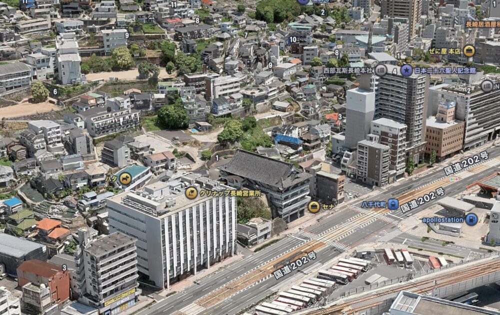 肥長大教会AppleMapより④