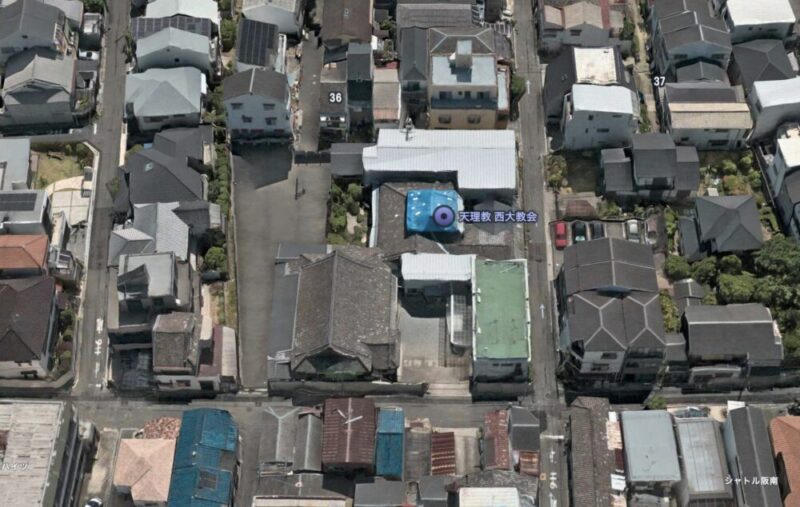 西 大教会AppleMapより①