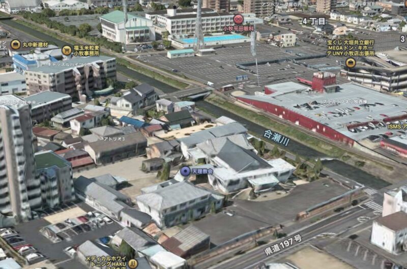 小牧大教会AppleMapより③