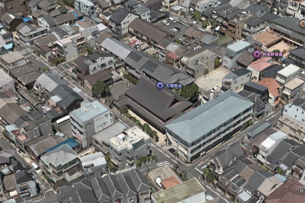 南大教会AppleMapより②