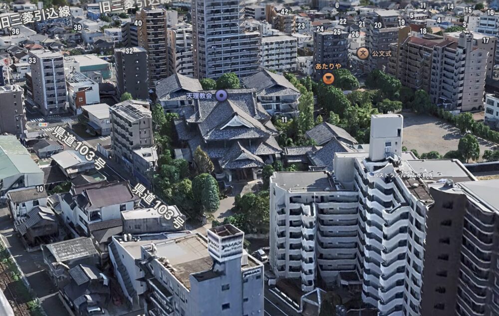 東肥大教会AppleMapより①