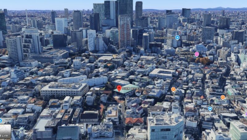 東中央大教会GoogleMapより②